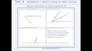 Bisettrice di un angolo angolo retto e piatto diviso in 3 parti e divisione di un segmento [upl. by Noired]