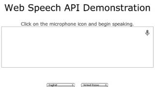 Web Speech API Demonstration [upl. by Assiar]