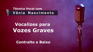 Vocalises para Vozes Graves Aula de Canto [upl. by Gnot]