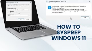 How To Sysprep a customized Windows 11 [upl. by Alameda232]