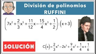 División de Polinomios usando Ruffini [upl. by Erwin]