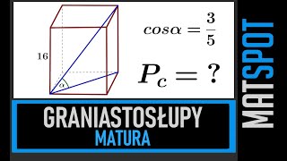 Graniastosłupy  matura  trudne zadanie [upl. by Nairadal]