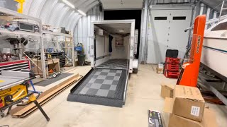 Aluminum ATC enclosed trailer snowmobile mods [upl. by Claudia772]