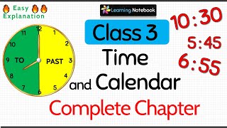 Class 3 Time and Calendar Complete Chapter [upl. by Williamsen]