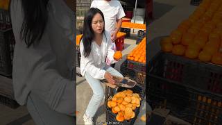 Why is He Angry with Me  Amazing Persimmon Fruit Cutting shorts satisfying youtubeshorts [upl. by Seline]