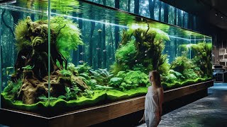 Discovering the Most Beautiful and Larger Fish Tank Aquatic Masterpieces [upl. by Holmann]