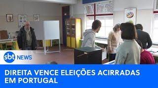 Partido de extremadireita vence eleições acirradas em Portugal SBTNewsnaTV110324 [upl. by Eniamrehc]