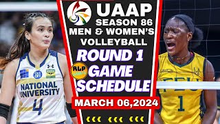 FEU LADY TAMARAWS AT NU LADY BULLDOGS GAME SCHEDULE UAAP SEASON 86 VOLLEYBALL MARCH 062024 DAY 9 [upl. by Peta]