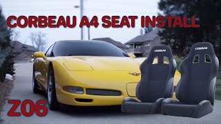 C5 Z06 Corvette  Corbeau A4 Seat INSTALL  S3 MAGAZINE [upl. by Starinsky]