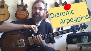 Diatonic Arpeggios  How to use and practice them [upl. by Llerrehs515]