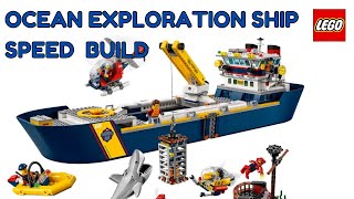 LEGO City 60266 Ocean Exploration Ship Unboxing Speed Build Review  Lego Ship Build [upl. by Agnew]