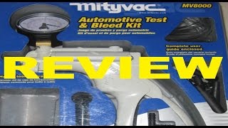 Mityvac MV8000 Automotive Test and Bleeding Kit reveiw [upl. by Ailisab]