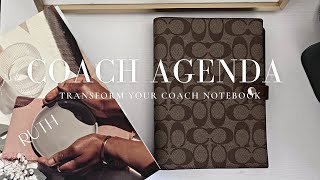 Transform the Coach Notebook into an Agenda  What Fits  Only Two Main Items Needed [upl. by Nyar]