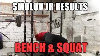 Smolov Jr Bench Press amp Squat RESULTS [upl. by Onitnatsnoc]