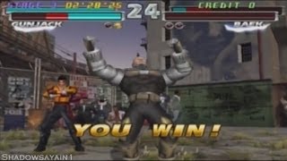 PS2 Tekken Tag Tournament Jin amp GunJack Playthrough [upl. by Ayitahs369]