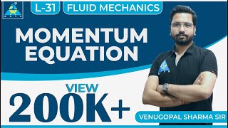 Fluid Mechanics  Module 4  Momentum Equation Lecture 31 [upl. by Llednov144]