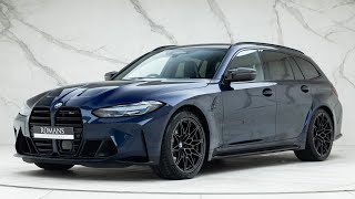 2023 BMW M3 Competition XDrive Touring  Tanzanite Blue II  Walkaround amp Interior amp Revs 4K [upl. by Peg867]