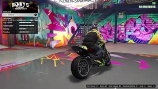 Gta 5 online full custom Principe DiabolusBennys motorbike [upl. by Unni]