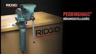 RIDGID Peddinghaus® Mechanische Höhenverstellgeräte [upl. by Elish]