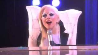 Lady GaGa  Speechless Live on Ellen [upl. by Neelra925]