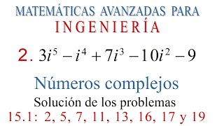 Números complejos MAPIZill 151 2 5 7 11 13 16 17 y 19 SOLUCIONARIO 👀 [upl. by Harness]