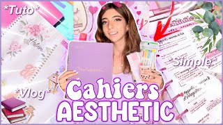 AVOIR DES CAHIERS ✨AESTHETIC✨ page de garde tuto rapide  BACK TO SCHOOL📒 [upl. by Dickie161]