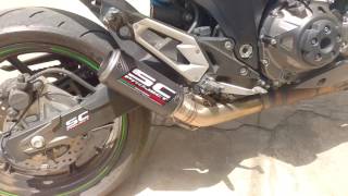 Kawasaki Z800 SC Project CRT exhaust [upl. by Stacy]