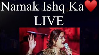 Namak ishq ka♥️ Rekha Bhardwaj  Live Performance thenirmalpassion [upl. by Nonez]