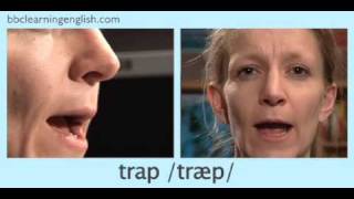 English Pronunciation 👄 Short Vowel  æ  ‘trap’ ‘stamp’ amp ‘back’ [upl. by Tebazile]