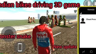 Indian bikes driving 3D game new update monster snake reel viral like [upl. by Aisatana]