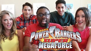 POWER RANGERS Super Megaforce Cast Interview  Black Nerd [upl. by Aelhsa482]