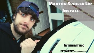 Maxton Design Spoiler Lip Install  How to  Fiesta ST180 [upl. by Aynik545]