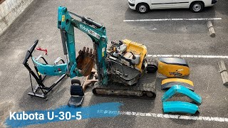 【復元】Kubota製U305型ミニバックホーを修理します。（クボタユンボ） [upl. by Nuahsad]