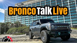 Ford Bronco Talk Live  Recap GSMBS 2023 and Woodward Dream Cruise [upl. by Fran]