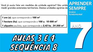 Unidades de medidas padronizadas e não padronizadas 7º ano Aulas 3 e 4 sequencia 8 [upl. by Troy958]