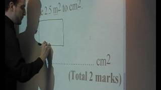 Gable Hall School  Changing m2 to cm2 [upl. by Ondrea519]