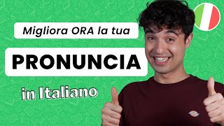 How to instantly sound more Italian  Pronunciation Tips in Italian ita audio with subs [upl. by Aehsel]