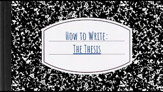 How to Write The Thesis for the DBQ and LEQ APUSH Writing [upl. by Kamaria]