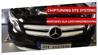 Mercedes GLA Chiptuning und Leistungsmessung  DTE Systems [upl. by Notslah]