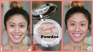 NEW Clinique Beyond Perfecting Powder Foundation  Concealer Review  K1tCatSayz [upl. by Annairam]