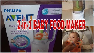 UNBOXING PHILIPS AVENT 2IN1 HEALTHY BABY FOOD MAKERSTEAM amp BLEND [upl. by Iram404]