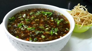 Vegetable Manchow Soup  Veg Manchow Chinese Soup  Restaurant style soup [upl. by Nnaesor]