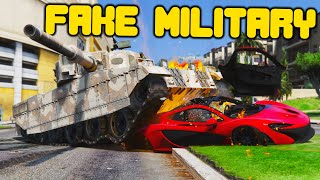 Fake Military Takes Over The City  GTA 5 RP [upl. by Llerrahs599]