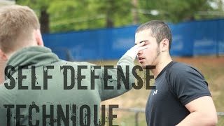 Self Defense Technique  Eye and Knee Attack [upl. by Worsham]