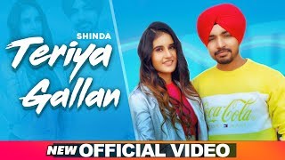 Teriyan Gallan Official Video  Shinda  Jassi x  Saurav Sahota  Latest Punjabi Songs 2020 [upl. by Ahsac]