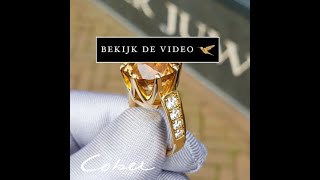 Ring met Toermalijn en Diamanten Cober Juweliers jewellery jewelry rings handmade handmaderings [upl. by Behnken]