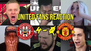 UNITED FANS REACTION TO BRENTFORD 4  0 MANCHESTER UNITED  FANS CHANNEL [upl. by Corvin]