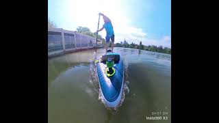 Paddling on Herastrau lake with my new Aqua Marina HYPER [upl. by Nangatrad]