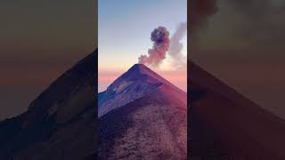 View of Fuego Volcano from Acatenango Volcano [upl. by Eldwin899]