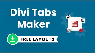 Download 100 FREE Demo Layouts For The Divi Tabs Maker [upl. by Eelymmij305]